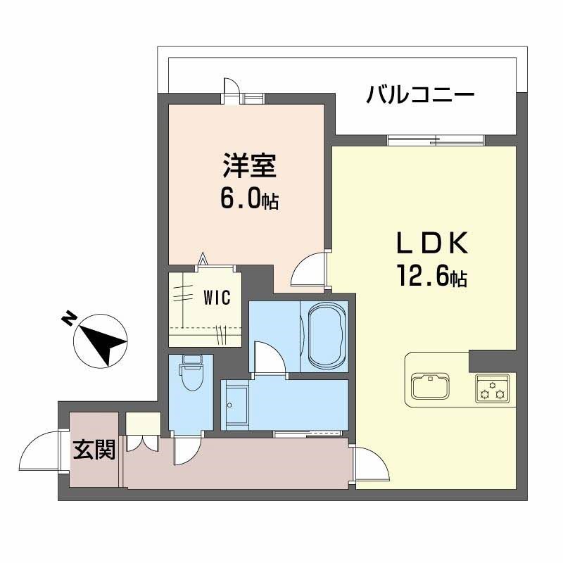 シャーメゾンマーレ竹下 間取り