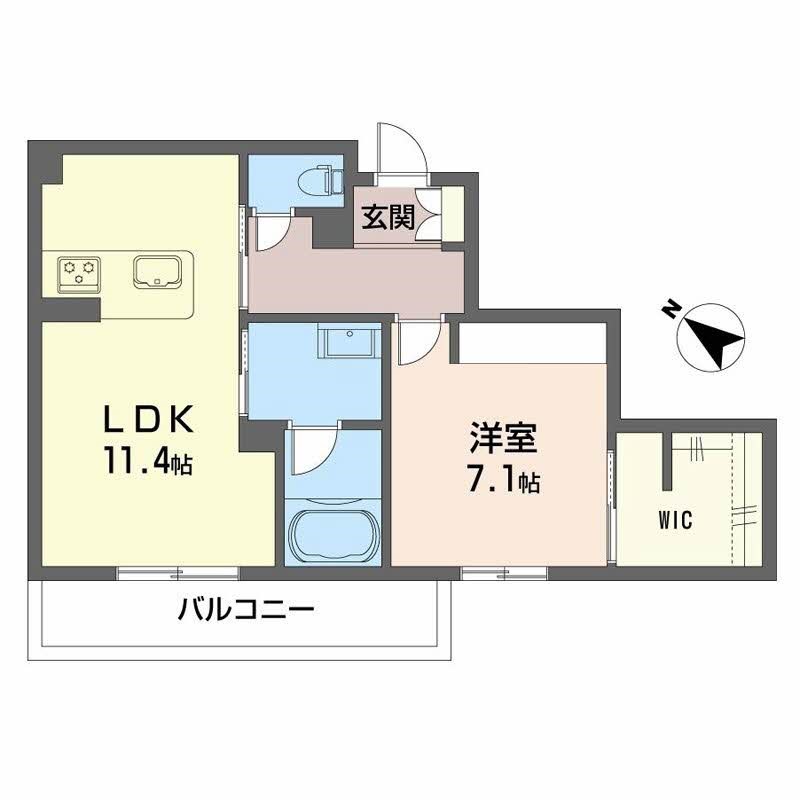 シャーメゾンマーレ竹下 間取り