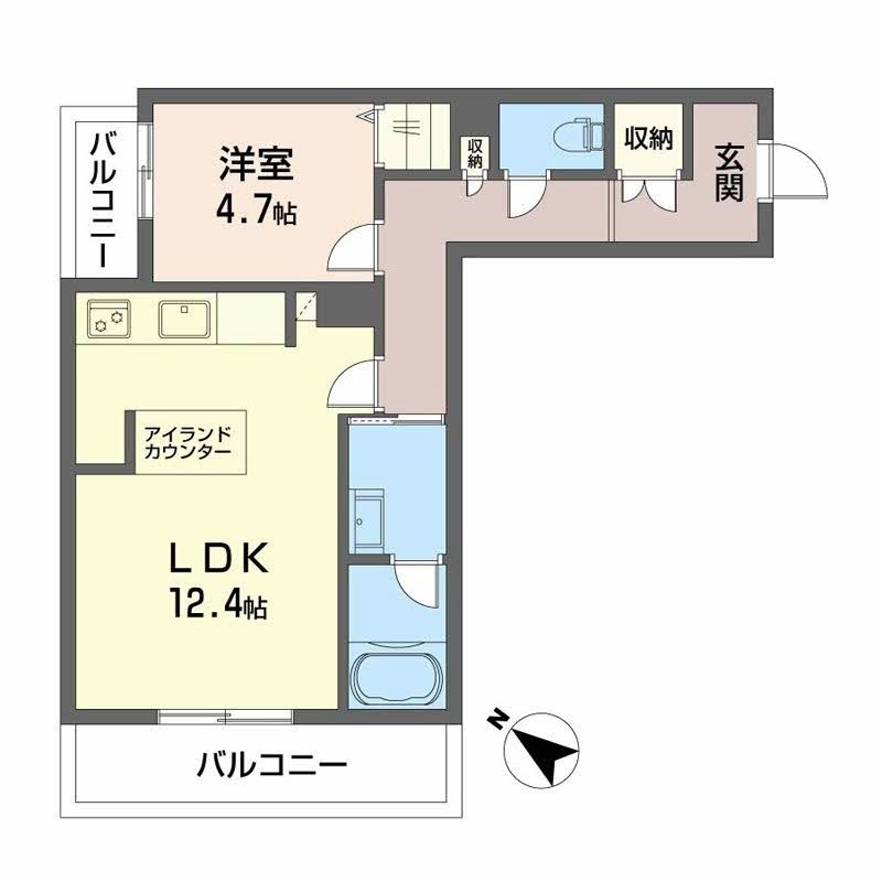 シャーメゾンマーレ竹下 間取り