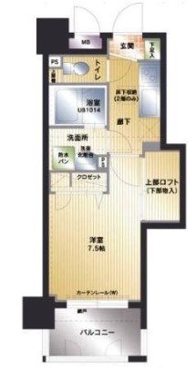 アクタス天神アネックスⅡ 間取り