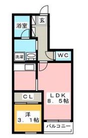 福岡県福岡市南区塩原３丁目 間取り