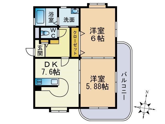 マ・テール城南 間取り