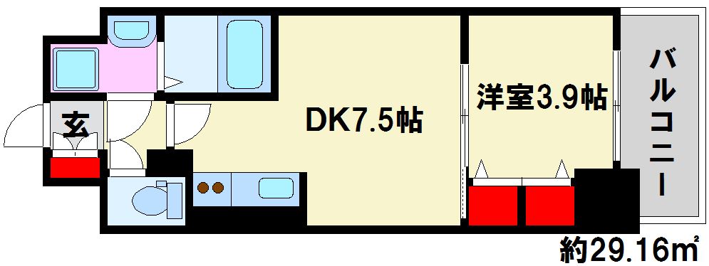 福岡県福岡市南区横手１丁目 間取り