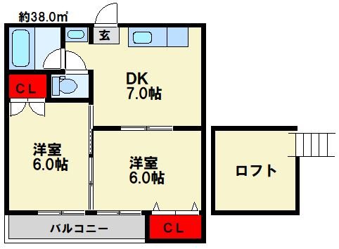 シティベール山下八番館 間取り