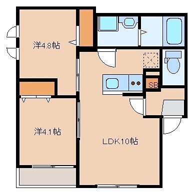 福岡県福岡市東区原田１丁目 間取り