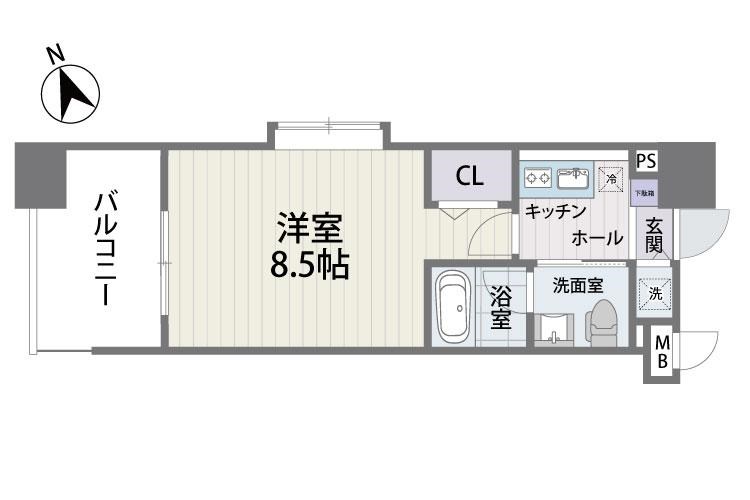 S-FORT福岡県庁前 間取り