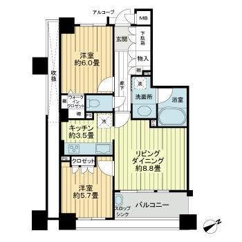 サーパス西新二丁目  間取り