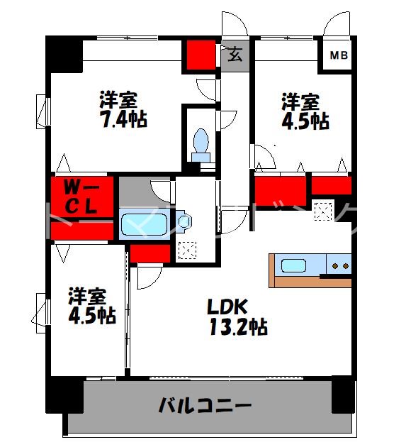 CINQ IWASE BLD 間取り