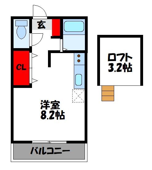 セイントヴィラ新宮 間取り