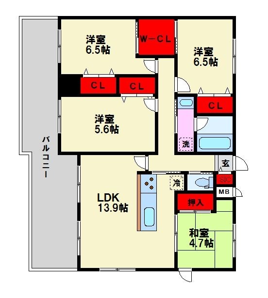 BPRレジデンス高宮 間取り
