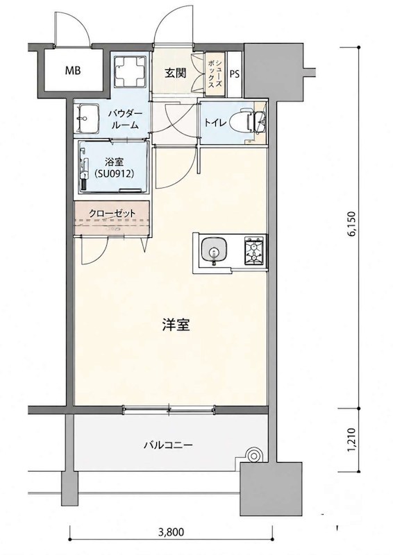 エンクレスト天神PORT 間取り