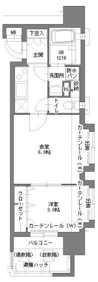 アクタス博多Vタワー  間取り