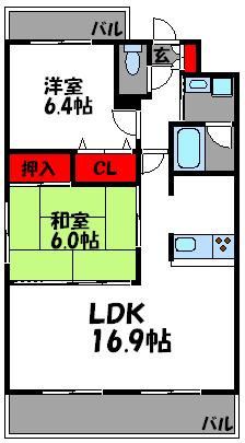 アトラスアルファーノ箱崎 間取り