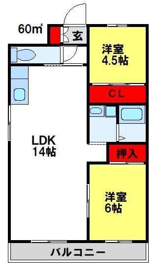 サンパール水城 間取り