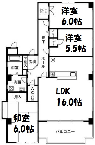 オークス西新 間取り