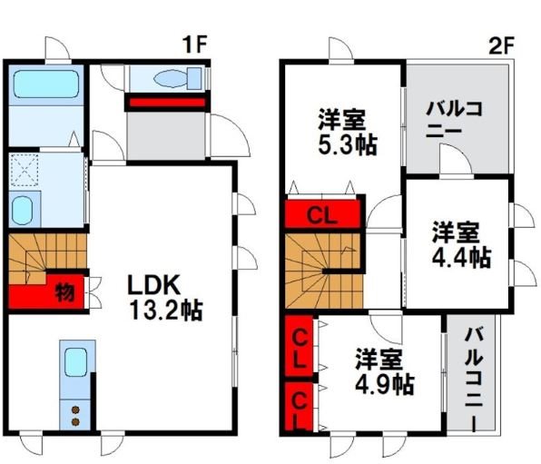福岡県福津市日蒔野６丁目 間取り