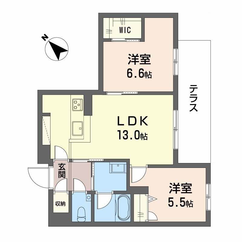 シャーメゾン　トレゾール 間取り