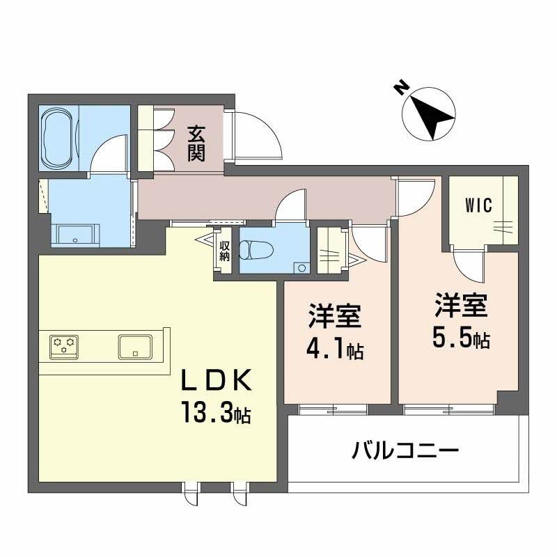 シャーメゾン　トレゾール 間取り