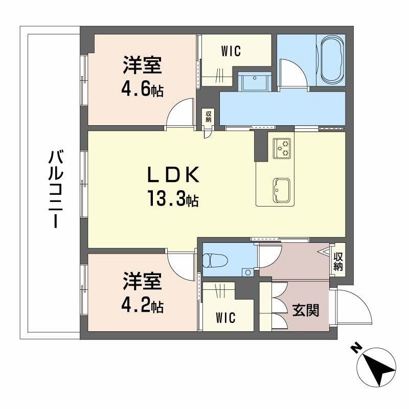 シャーメゾン　トレゾール 間取り