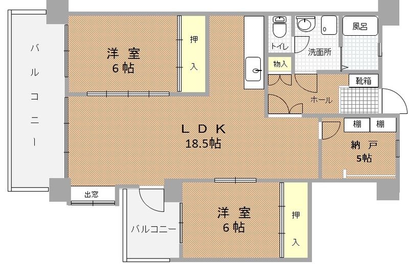 アンピールメゾン黒門 間取り
