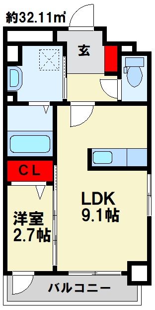 グラン ソレイユ井尻駅前 間取り