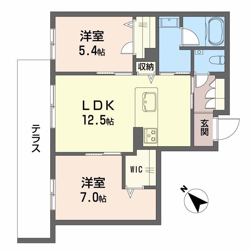 シャーメゾン　トレゾール 間取り
