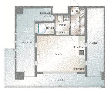 エンクレストベイ天神東 間取り
