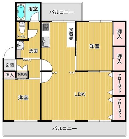 室見第1住宅4号棟 間取り
