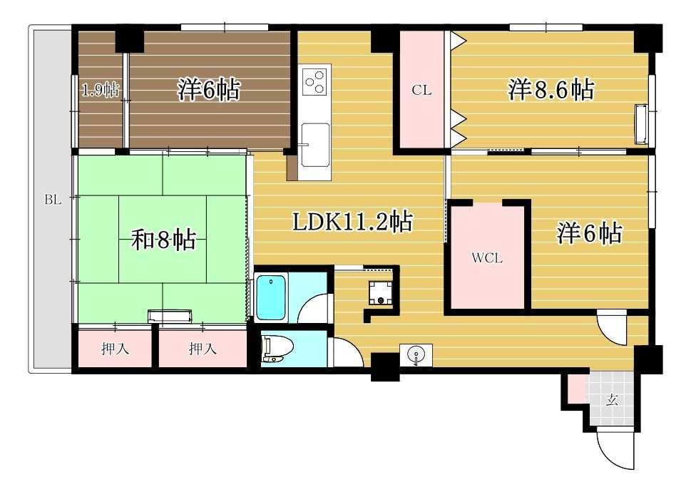大濠レナーク 間取り