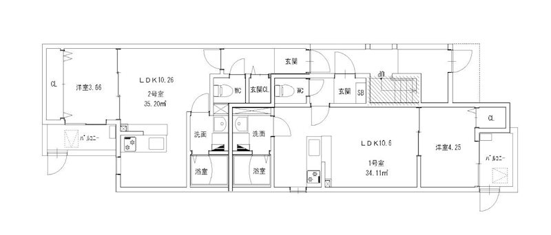 クレシア長尾ノース 間取り