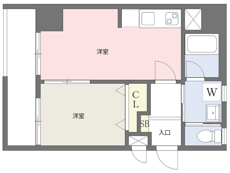 レブリアント大橋南 間取り