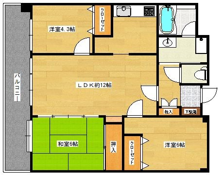 西新中央パークマンション 間取り