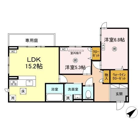 D-ROOMプラーナ 間取り