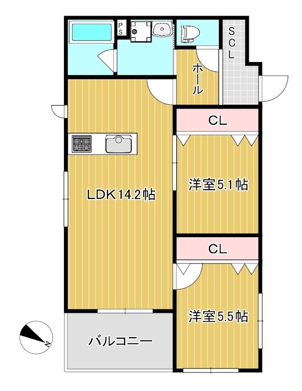 BigLuck城南 間取り