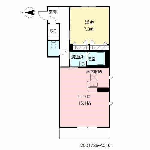 シャーメゾン西新7丁目 間取り