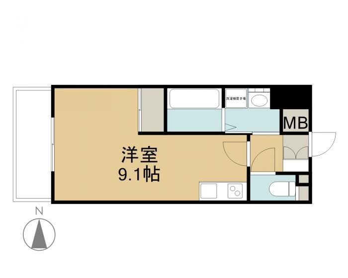 アヴァンティ銀天町 間取り