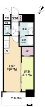 MODERN　PALAZZO天神北Ⅱ 間取り