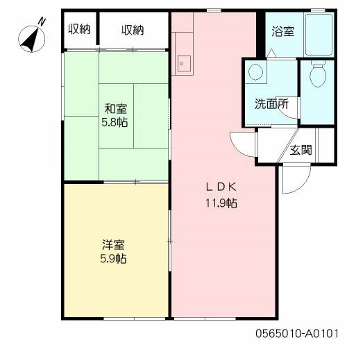 ヴェルヌーブ A棟 間取り