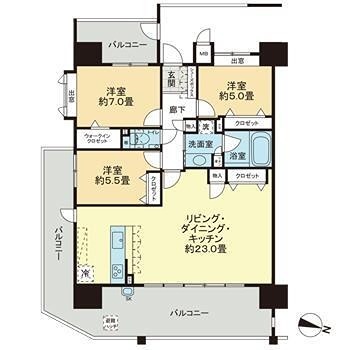福岡県福岡市東区香椎照葉３丁目 間取り