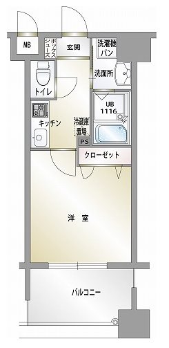 エンクレスト薬院Ⅲ 間取り