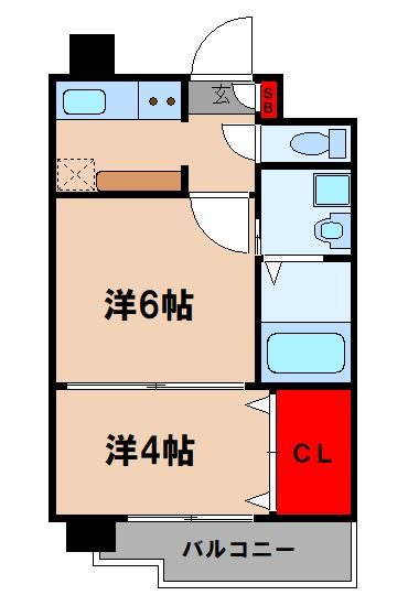 エステートモア薬院シャンブル 間取り