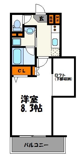 アクタス天神アネックス 間取り