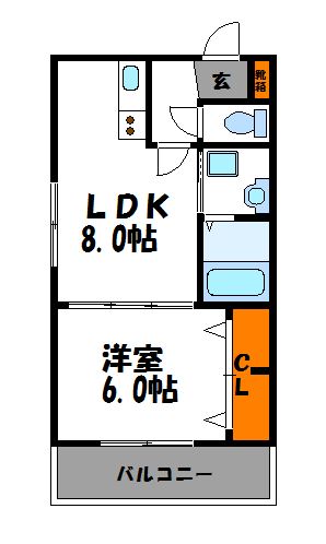 アベニール薬院 間取り