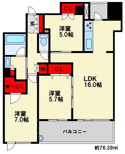 パークスクエア春日原 間取り