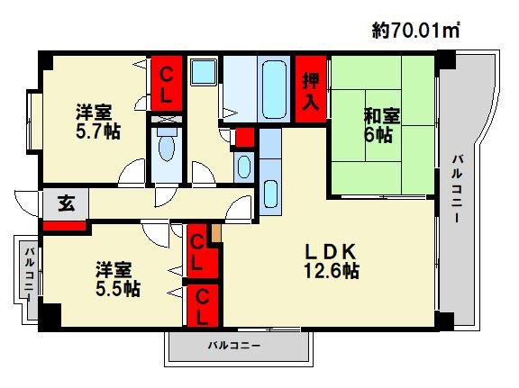 エスポワール21 間取り