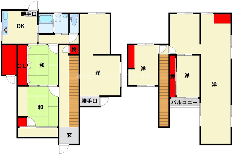 秋松戸建て 間取り