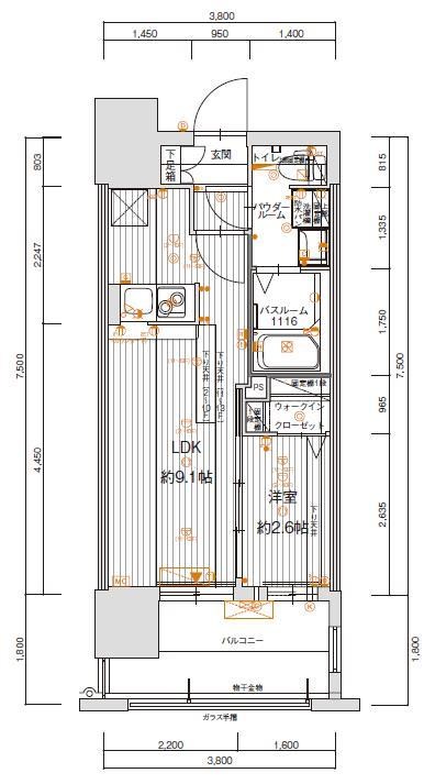 グランフォーレ博多駅東プレミア 間取り