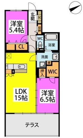 福岡県久留米市東櫛原町77 間取り