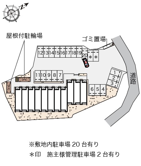 クレイノ神武原 駐車場