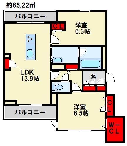 シャーメゾン錦 間取り